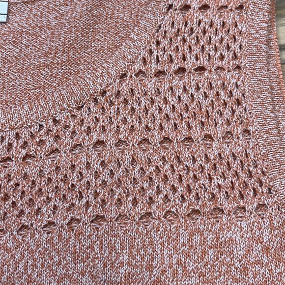 ST. JOHN SPORT Wool Blend Knit Shell Tank Top Orange Coral Size Large - Picture 3 of 10